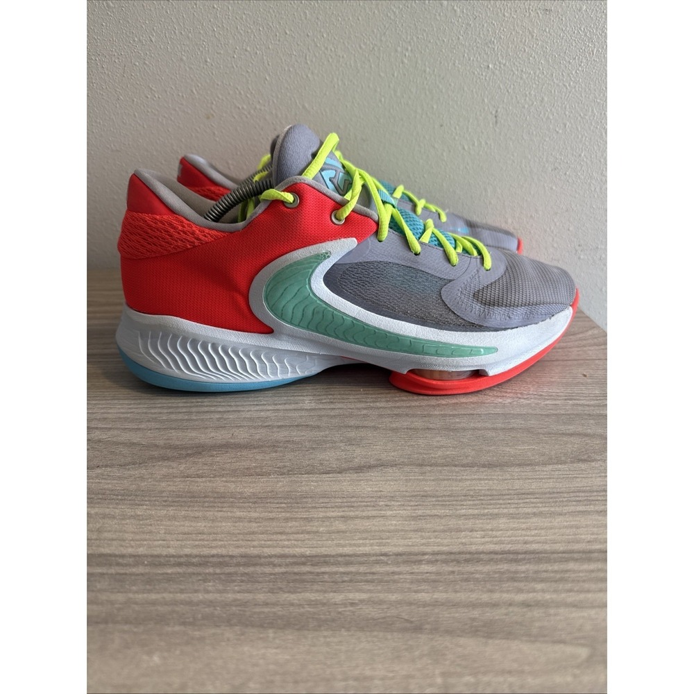 Nike Men's Giannis Zoom Freak 4 Paris Grey Purple Red DJ6149-500 US Size 12